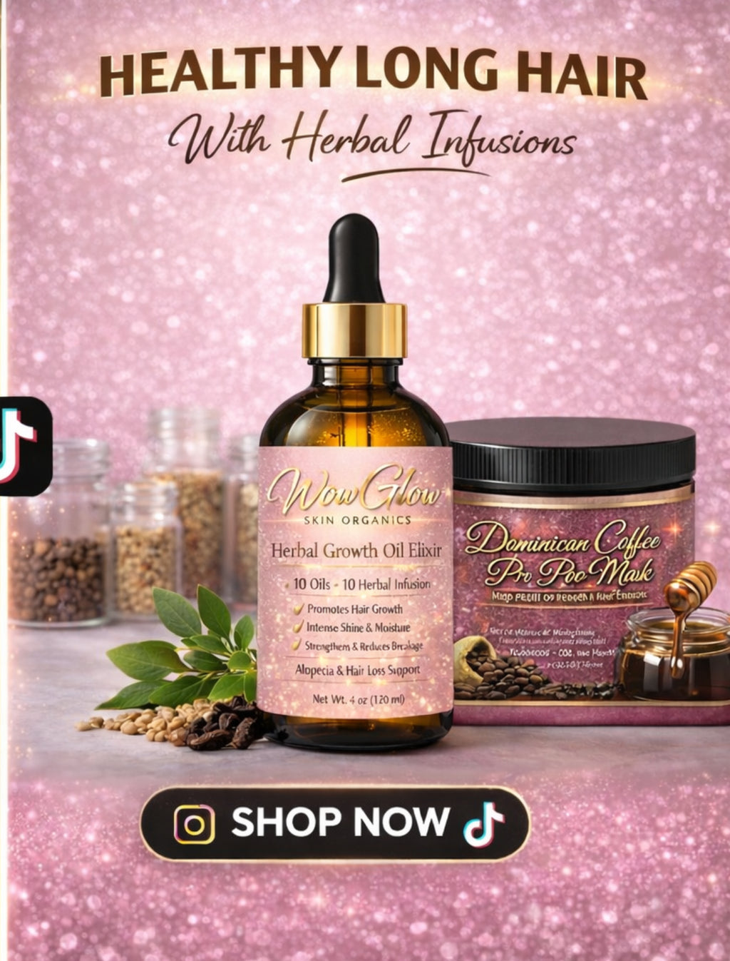 Preshampoo repair mask and oil duo