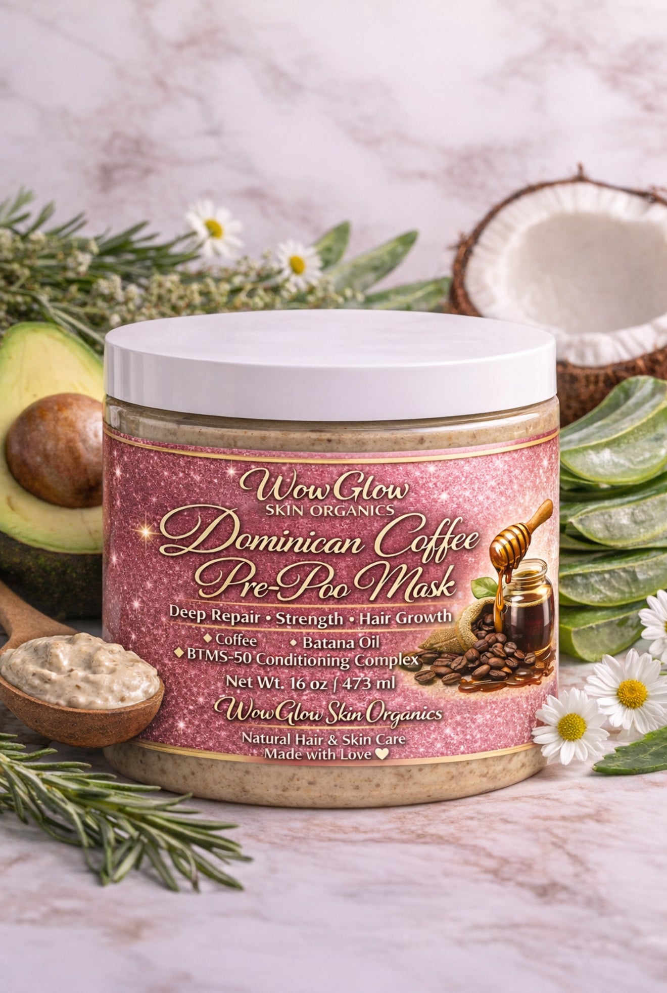 Preshampoo repair mask and oil duo