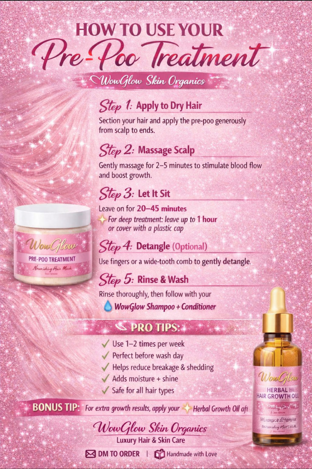 Preshampoo repair mask and oil duo