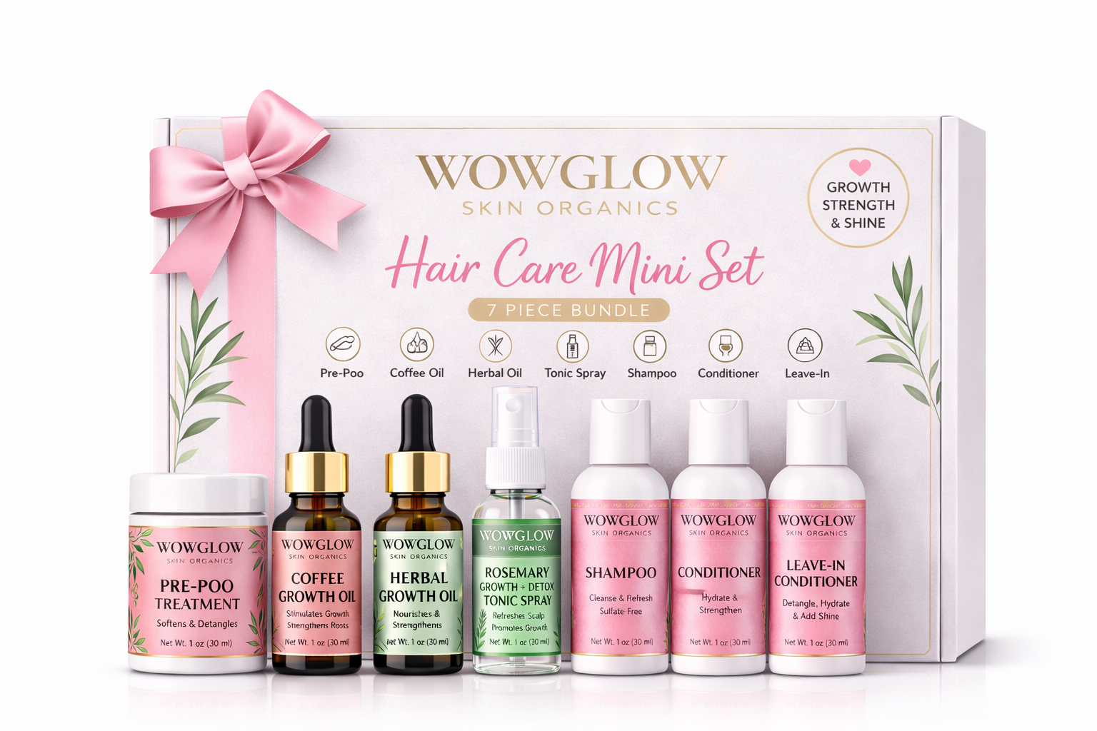 Mini kit with growth oil